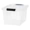 IRIS® 20.5qt. Buckled Clear Boxes with Clear Buckle Lids, 6ct.